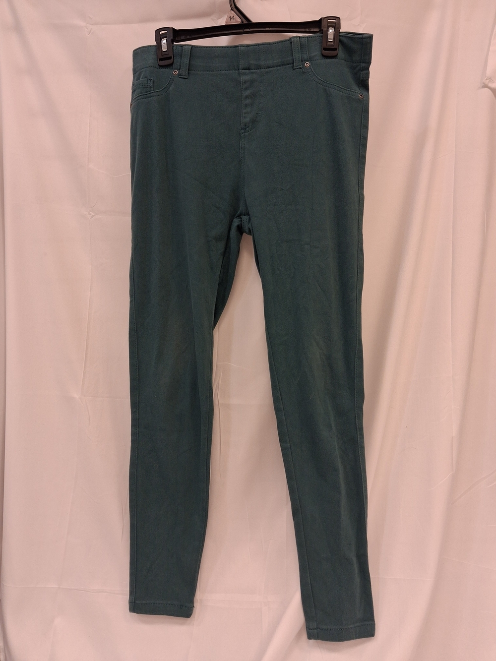 Serra Teal Skinny Pull-On Pants